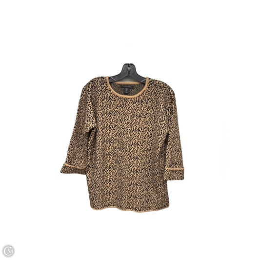 Sweater By Tahari In Animal Print, Size: M
