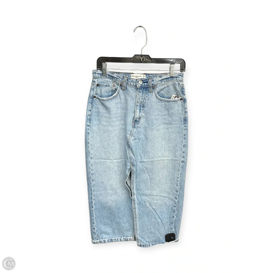 Skirt Maxi By Abercrombie And Fitch In Blue Denim, Size: 2
