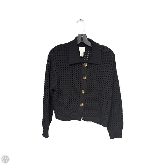 Sweater Cardigan By H&m In Black, Size: S