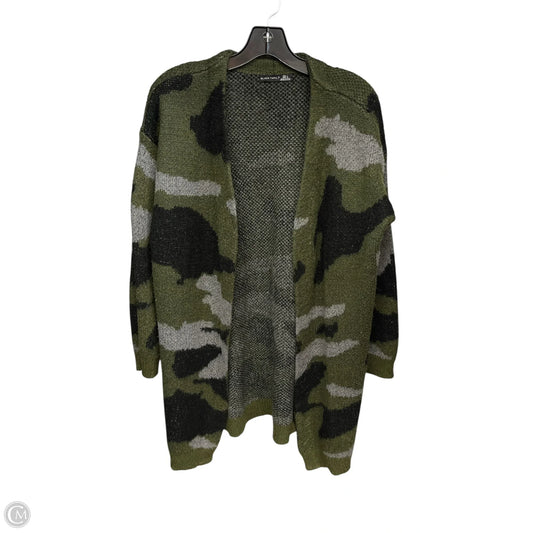Sweater Cardigan By Black Tape In Camouflage Print, Size: L