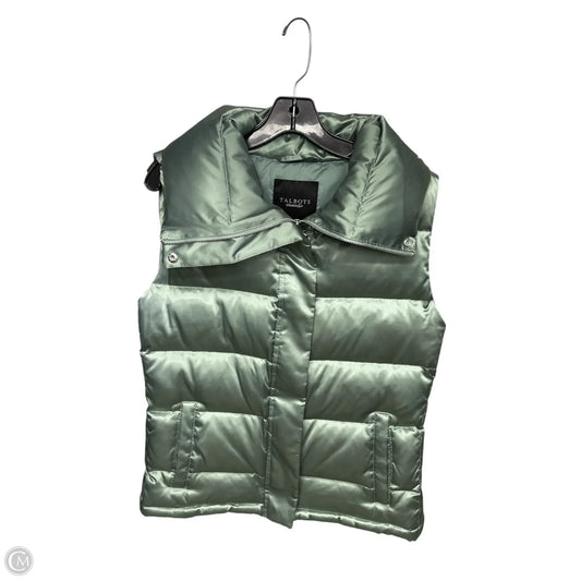 Vest Puffer & Quilted By Talbots In Green, Size: M