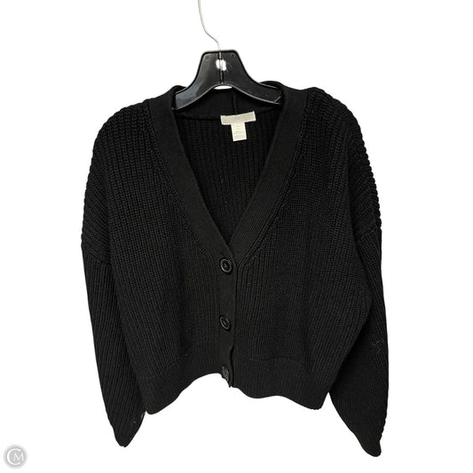 Sweater Cardigan By H&m In Black, Size: S