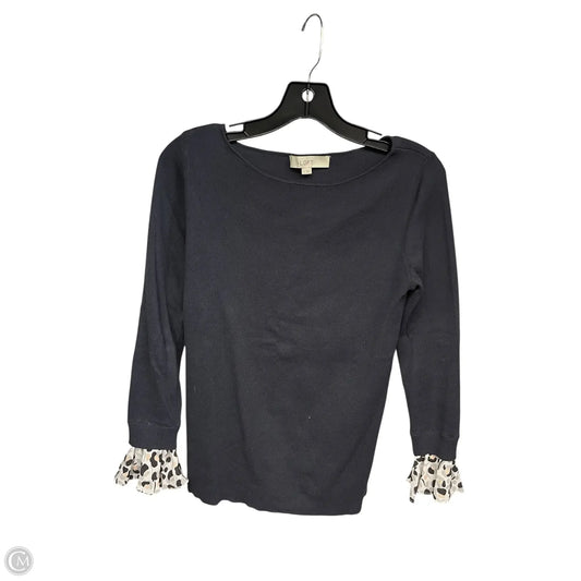 Top Long Sleeve By Loft In Grey, Size: S