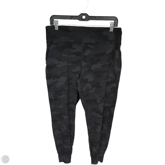 Athletic Pants By Lululemon In Camouflage Print, Size: 12