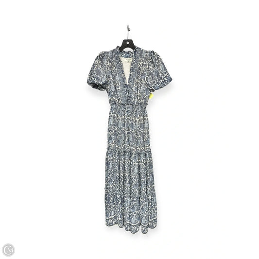 Dress Casual Maxi By Max Studio In Blue & White, Size: Xs