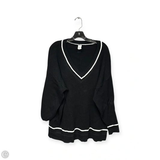 Top Long Sleeve By Lane Bryant In Black & White, Size: 2x