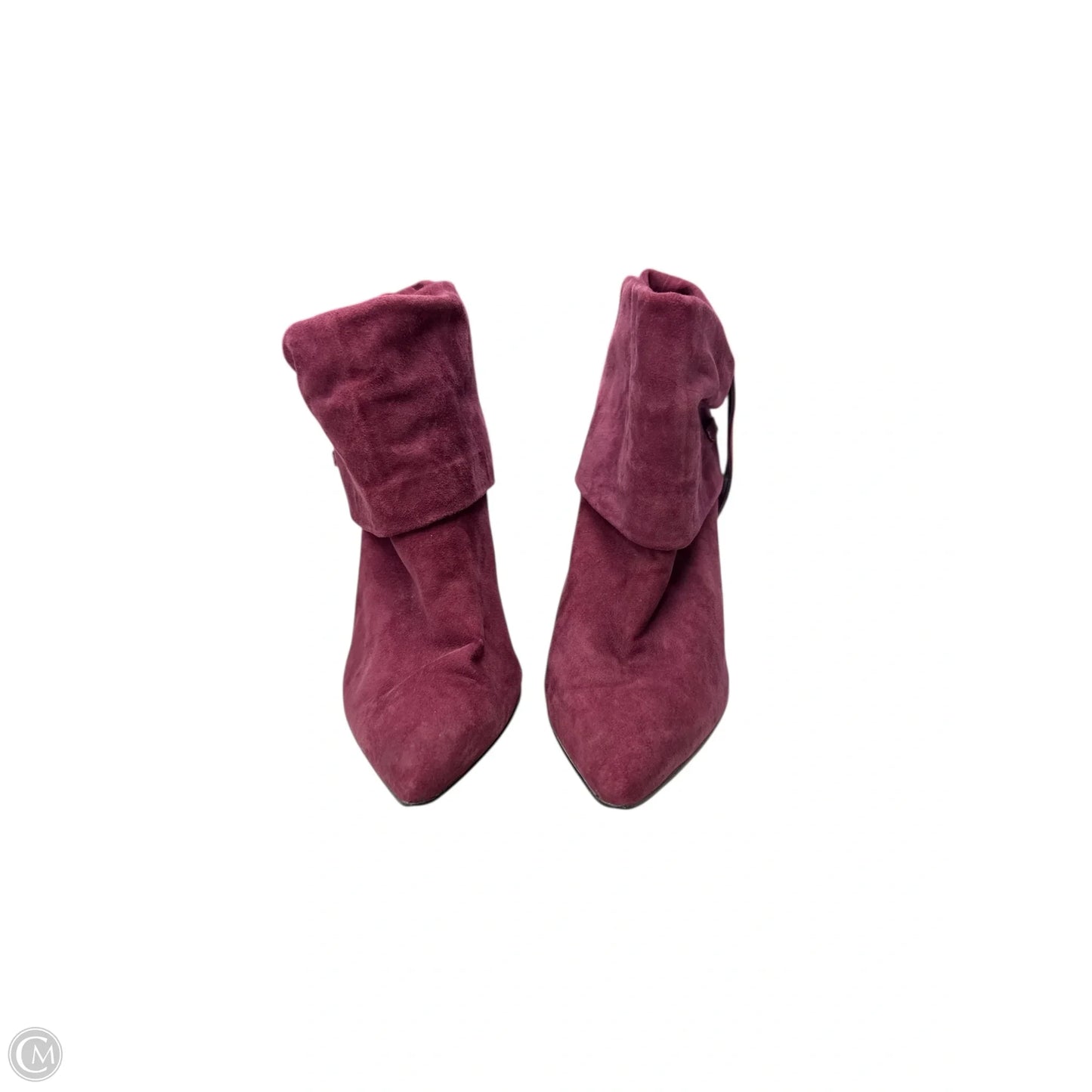 Boots Ankle Heels By Calvin Klein In Purple, Size: 7