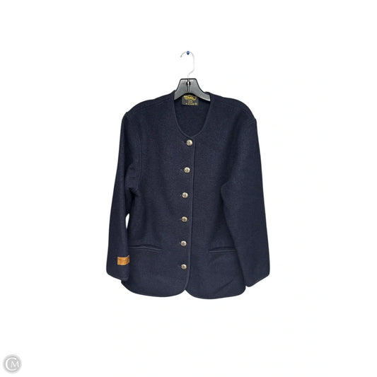 Coat Wool By Cmc In Navy, Size: M