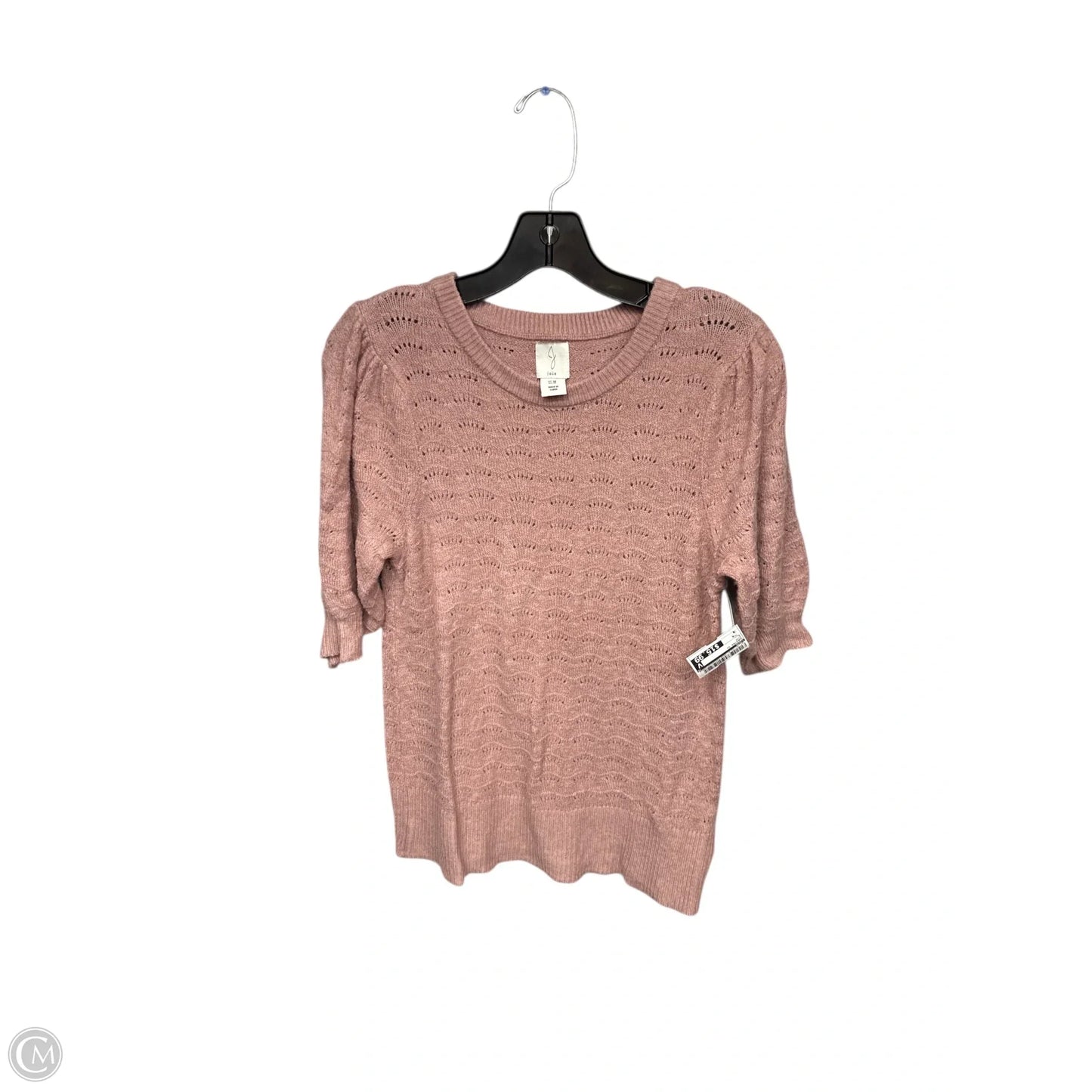 Sweater Short Sleeve By Joie In Pink, Size: M
