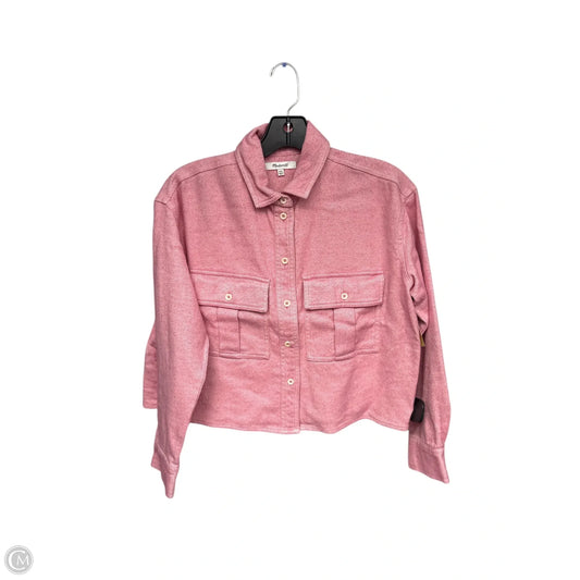 Top Long Sleeve By Madewell In Pink, Size: Xxs