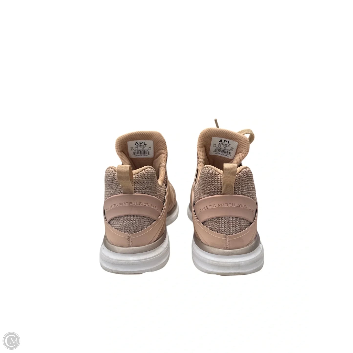 Shoes Designer By Apl In Peach, Size: 7.5