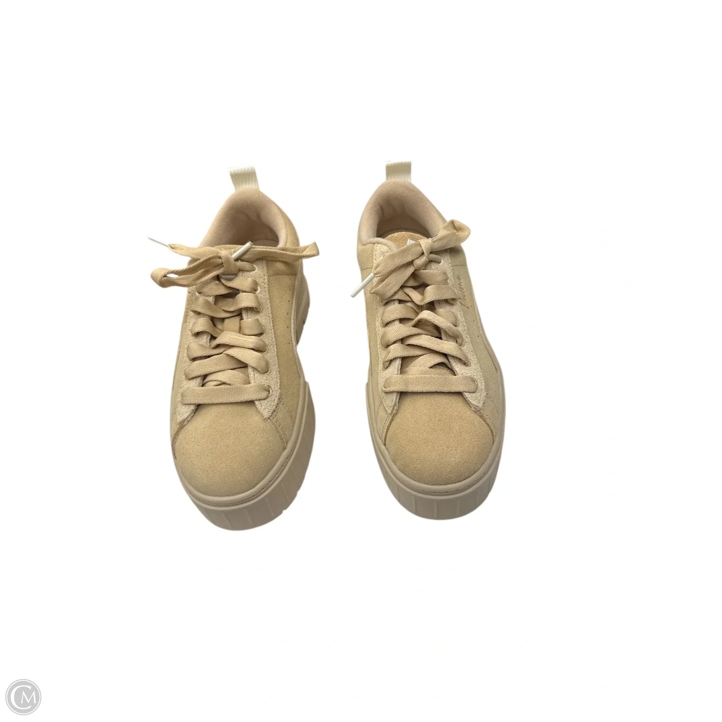 Shoes Athletic By Puma In Tan, Size: 7.5