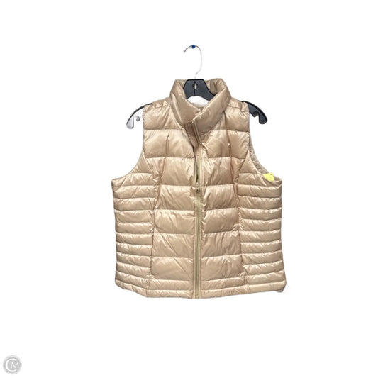 Vest Puffer & Quilted By Lands End In Gold, Size: L