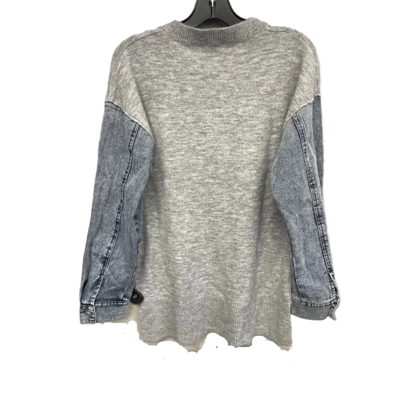 Sweater By Hem & Thread In Blue & Grey, Size: S