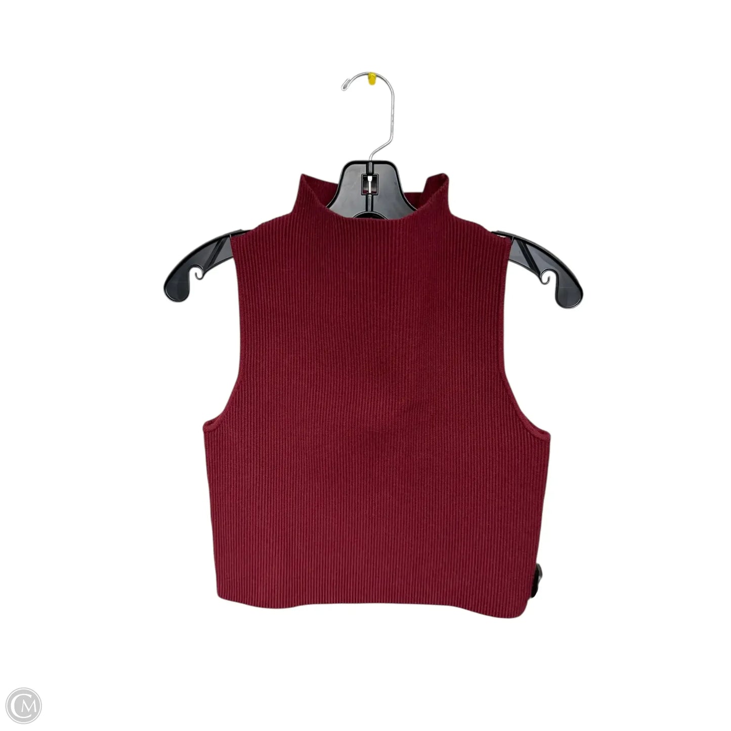 Top Sleeveless By Abound In Maroon, Size: Xl
