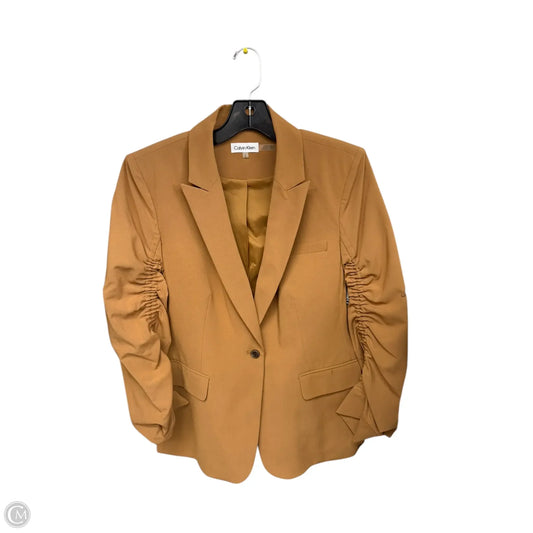 Blazer By Calvin Klein In Brown, Size: M