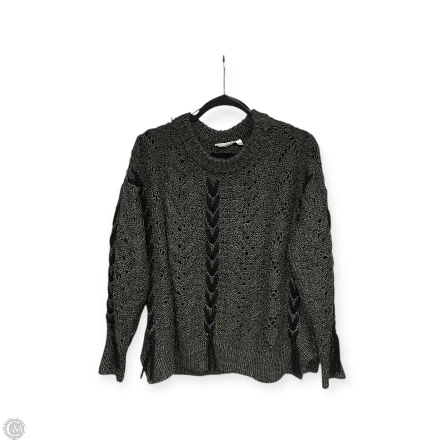Sweater By Rd Style In Black & Grey, Size: M