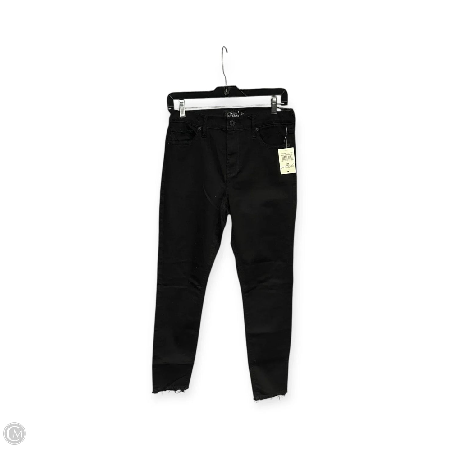 Jeans Skinny By Lucky Brand In Black Denim, Size: 8