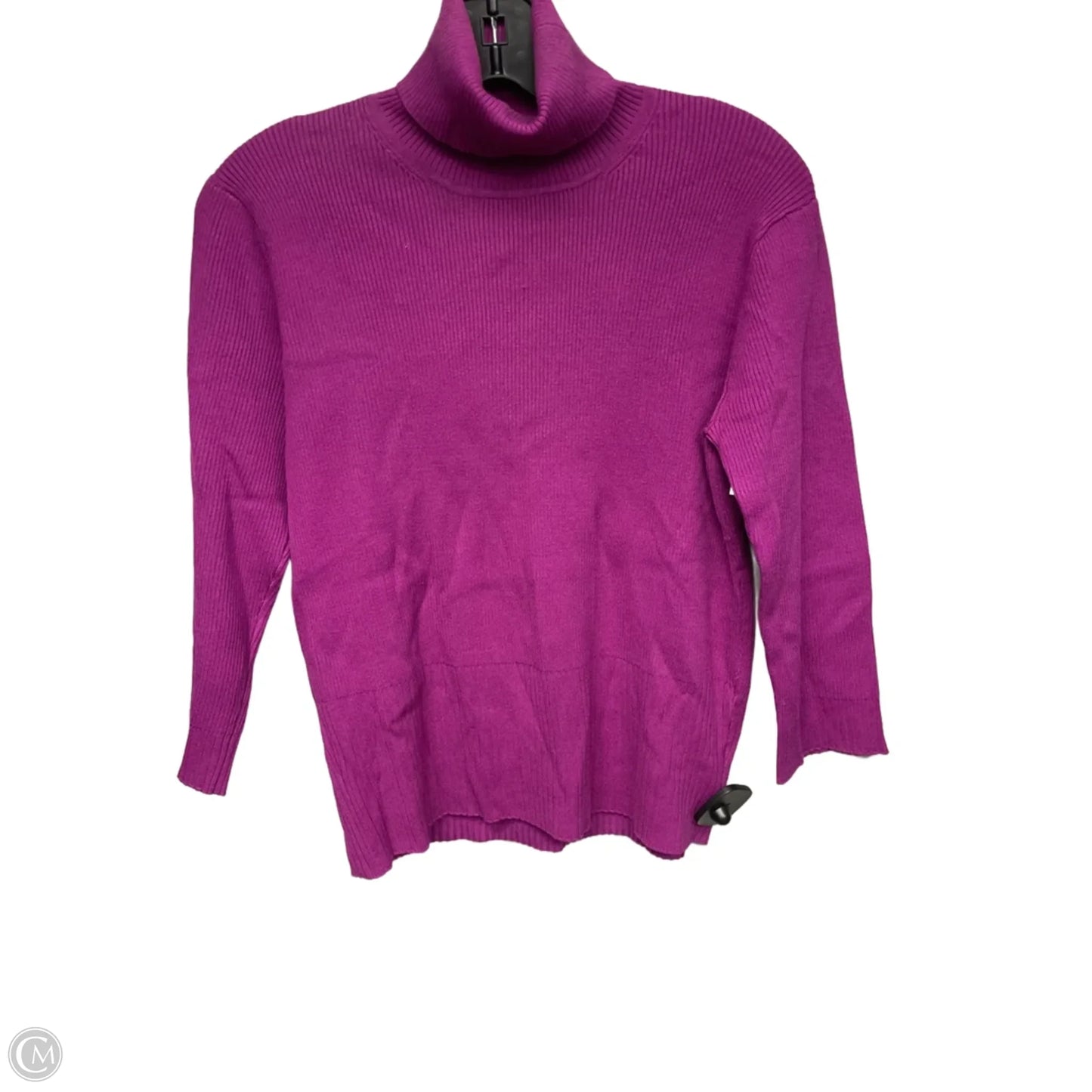 Top Long Sleeve By Grace Elements In Purple, Size: M