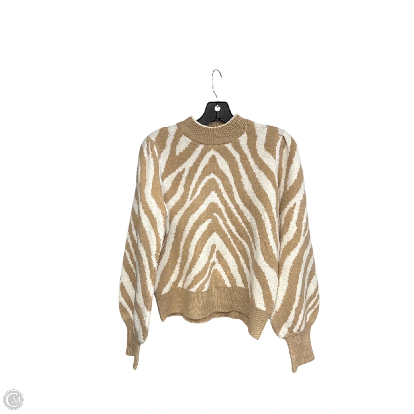 Sweater By Calvin Klein In Zebra Print, Size: S