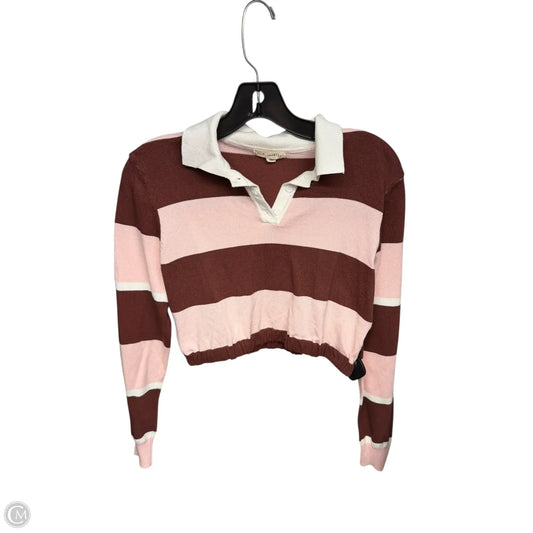 Top Long Sleeve By La Hearts In Striped Pattern, Size: Xs
