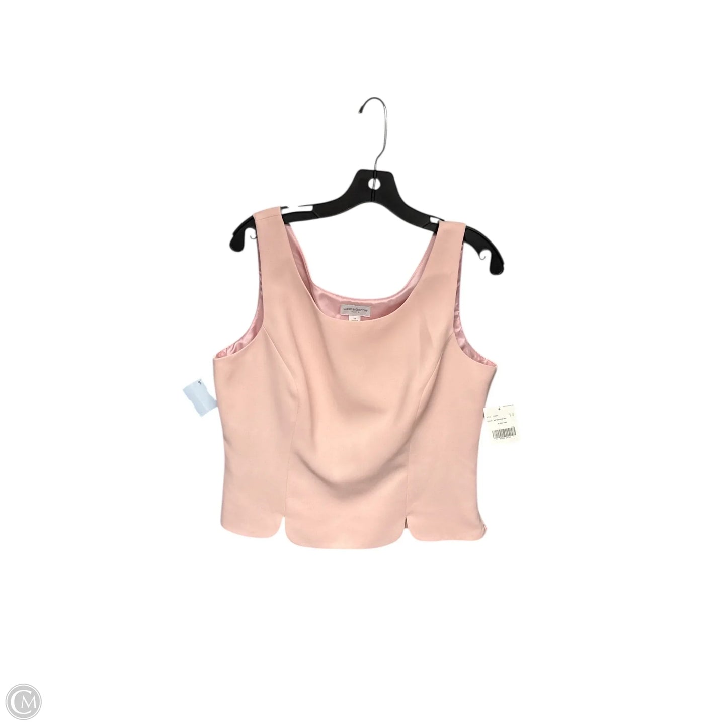Top Sleeveless By Liz Claiborne In Pink, Size: 14
