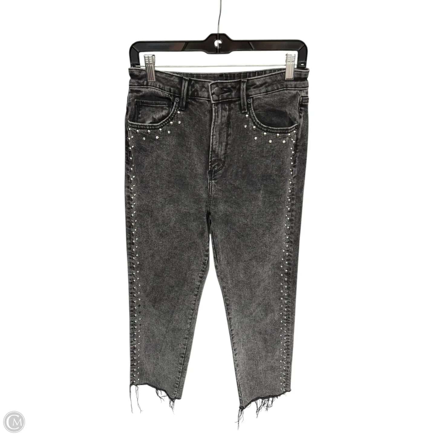 Jeans Straight By Aqua In Black Denim, Size: 4
