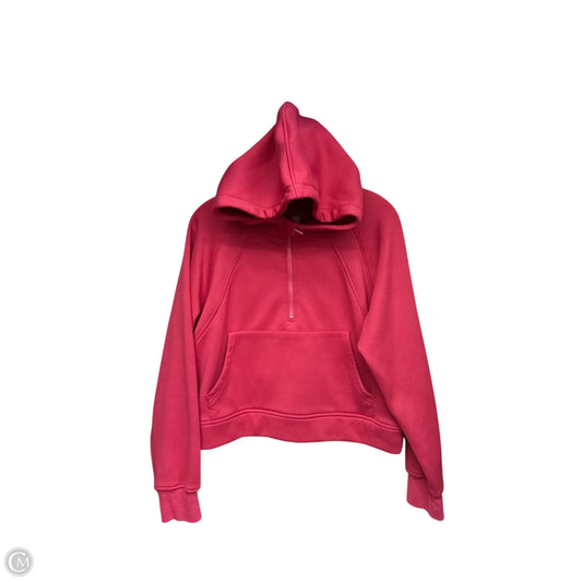 Athletic Sweatshirt Hoodie By Clothes Mentor In Pink, Size: L