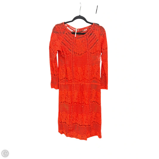 Dress Casual Midi By Free People In Orange, Size: S