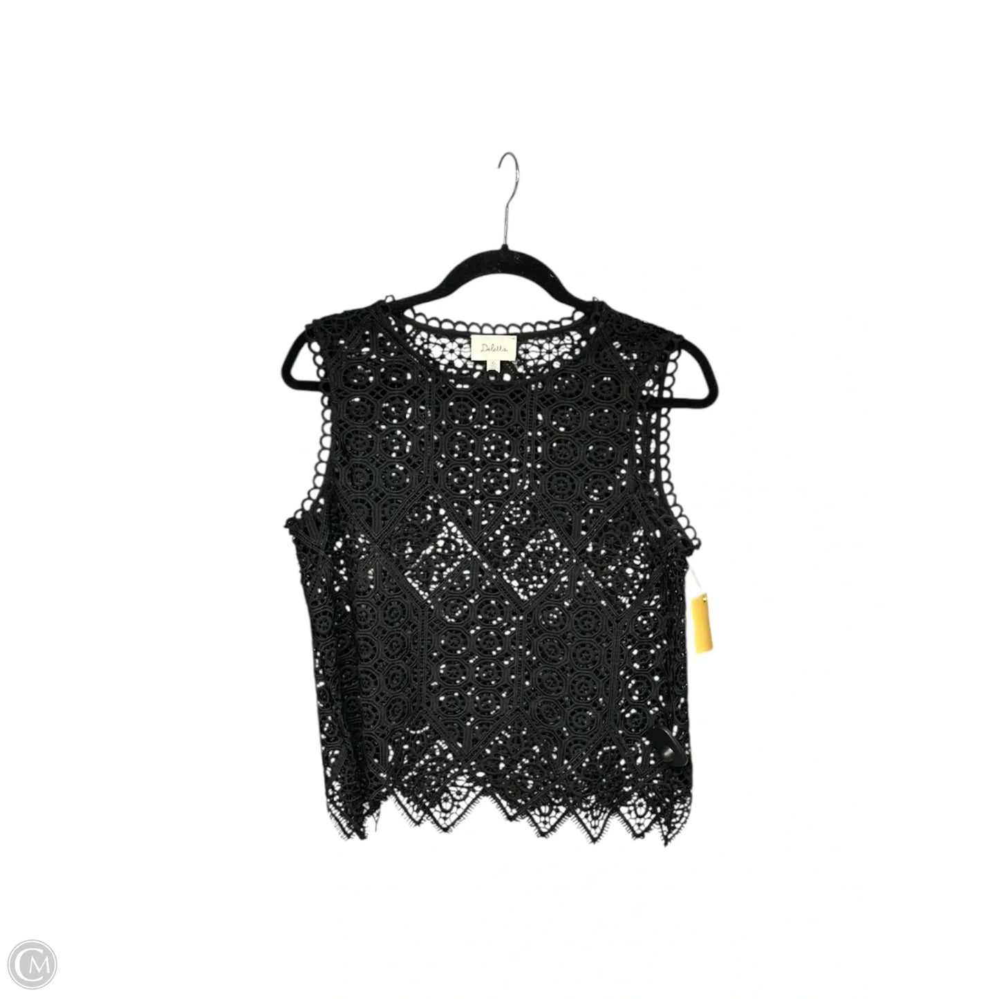Top Sleeveless By Deletta In Black, Size: Xs