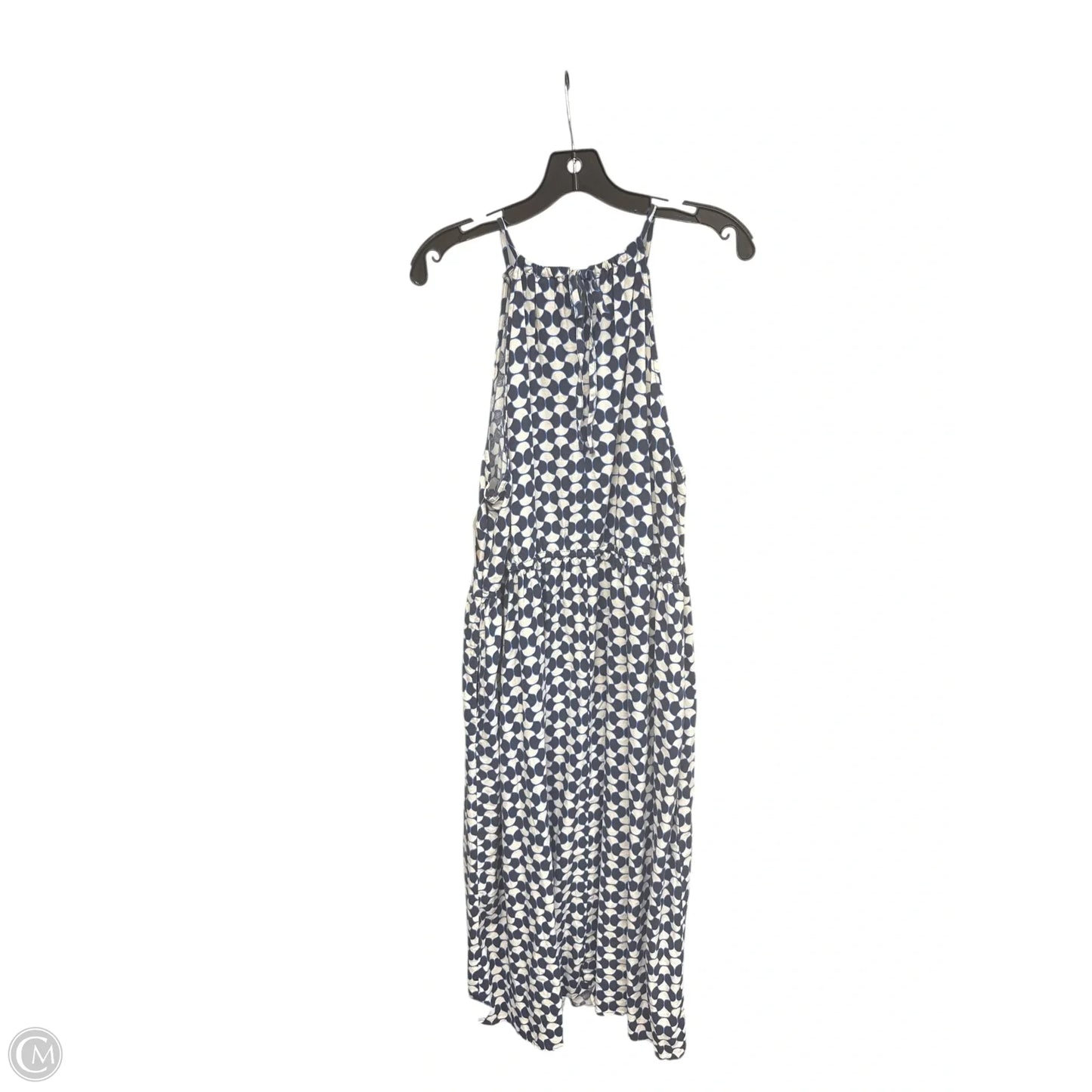 Dress Casual Maxi By Ava & Viv In Blue & Cream, Size: 1x