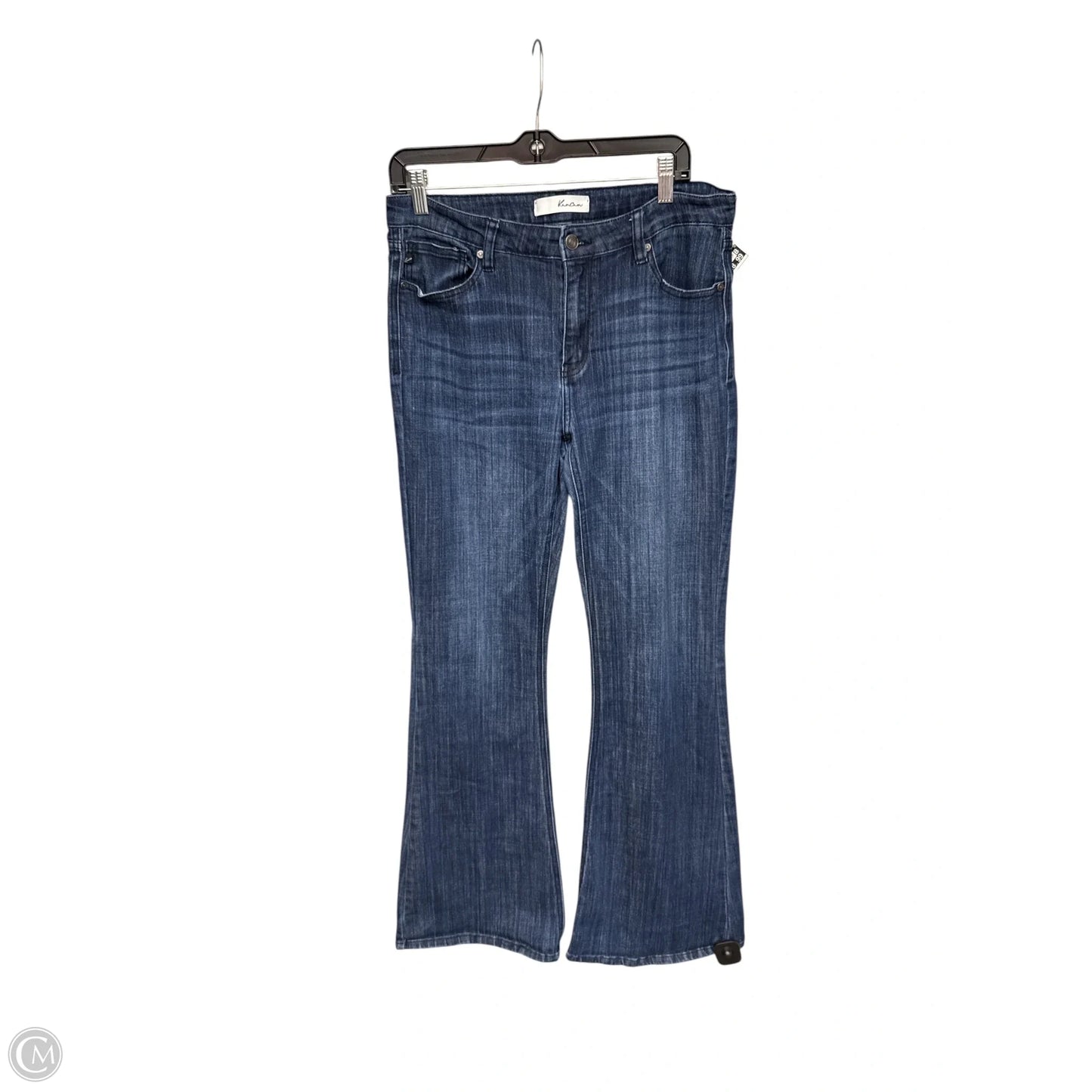 Jeans Flared By Kancan In Blue Denim, Size: 30