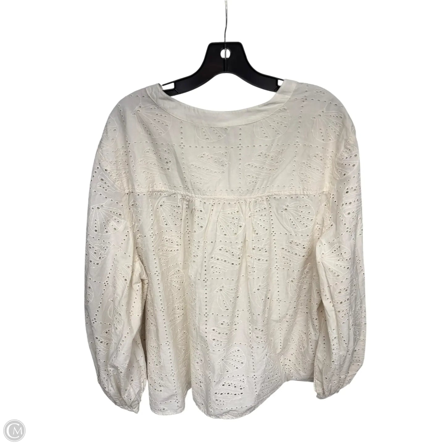 Top Long Sleeve By Universal Thread In Ivory, Size: Xxl