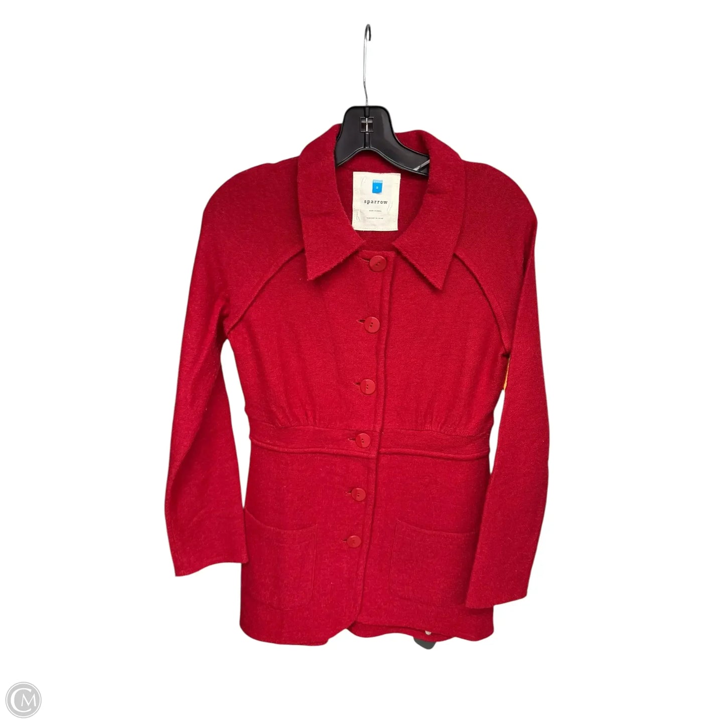 Jacket Wool By Sparrow In Red, Size: S