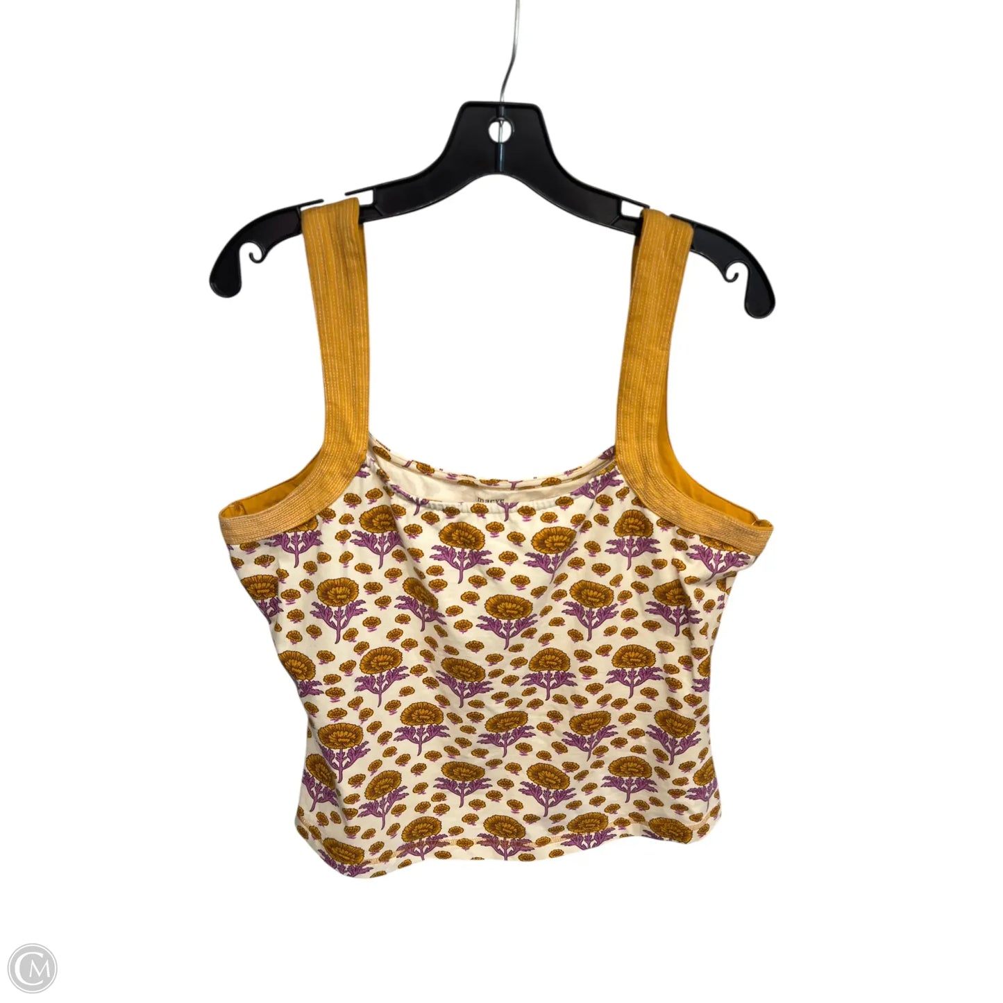 Top Sleeveless By Maeve In Orange & Purple, Size: L