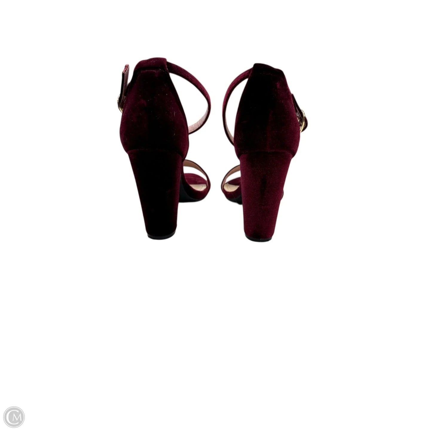 Shoes Heels Block By Bamboo In Red, Size: 8