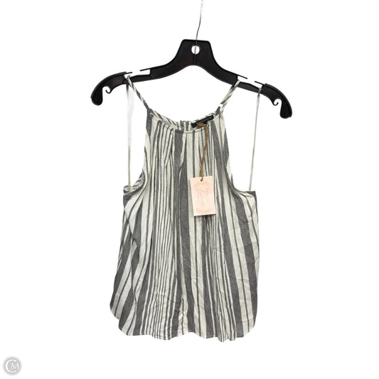 Top Sleeveless By Staccato In Black & White, Size: S