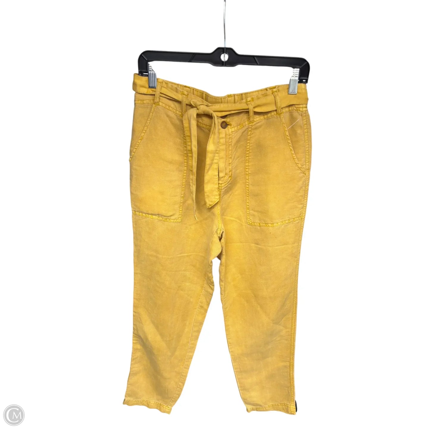 Pants Linen By C And C In Yellow, Size: S