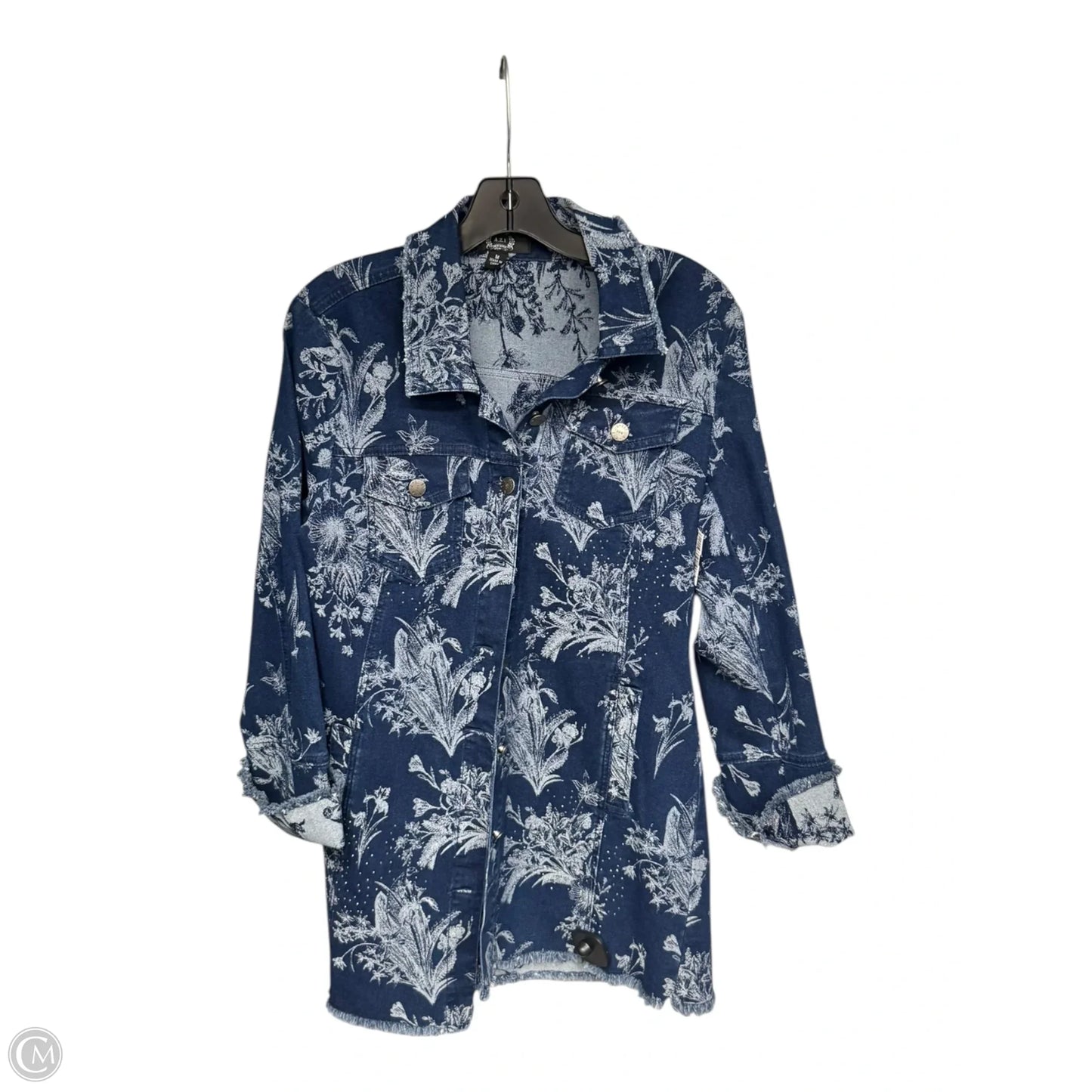 Coat Other By Cmc In Blue Denim, Size: M