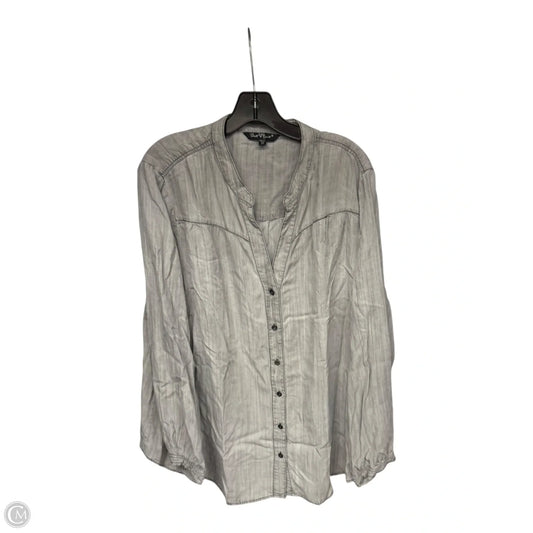 Top Long Sleeve By Velvet Heart In Grey, Size: 2x