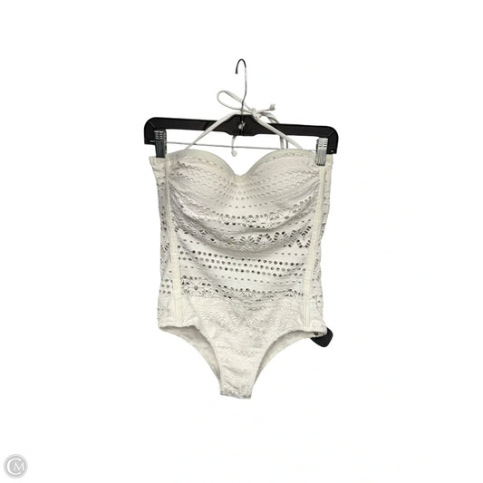 Swimsuit By Clothes Mentor In White, Size: M