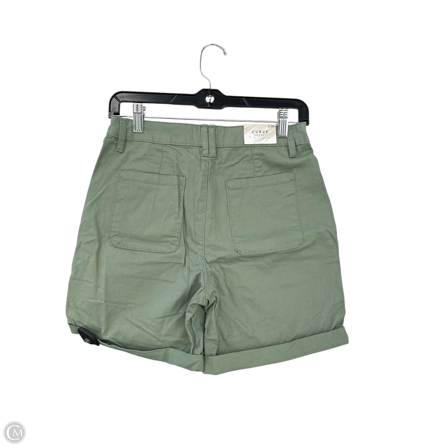 Shorts By Curve Appeal In Green, Size: 2