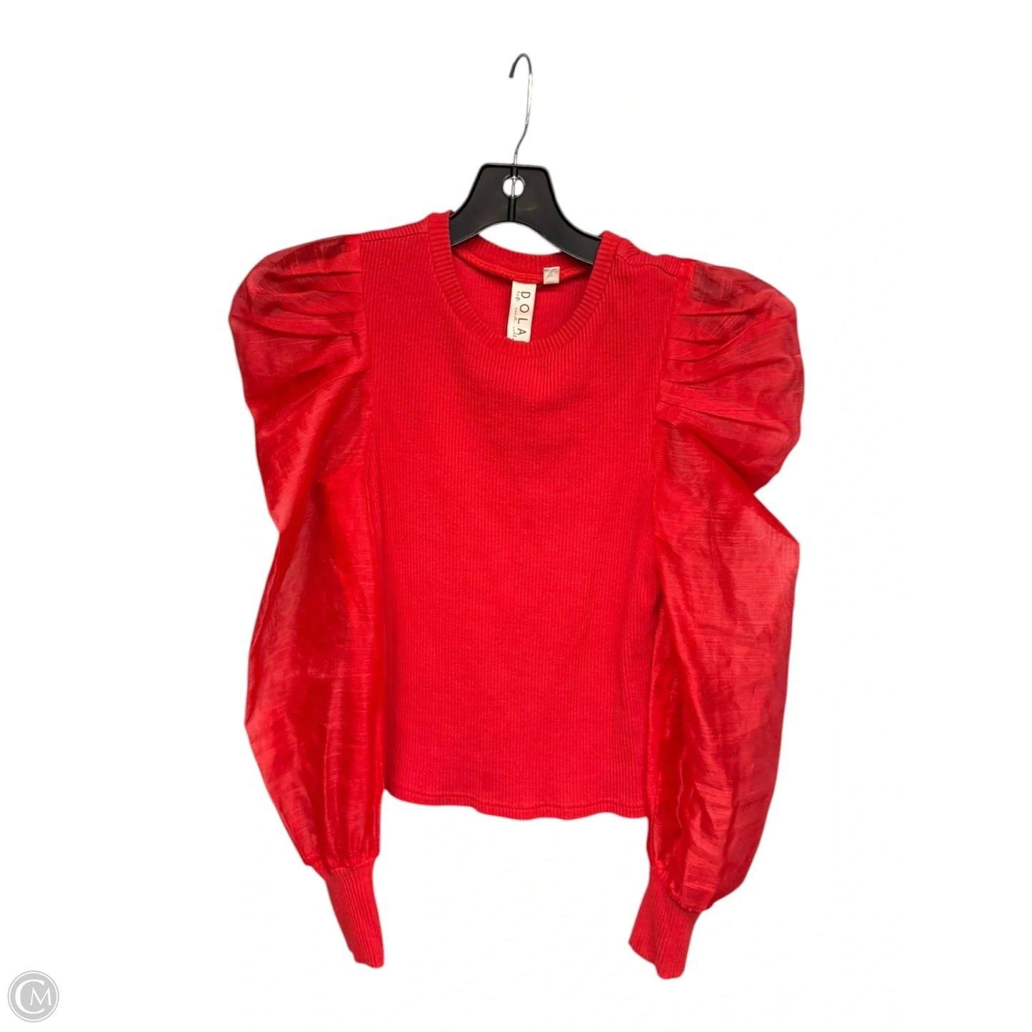 Top Long Sleeve By Dolan Left Coast In Red, Size: Xs