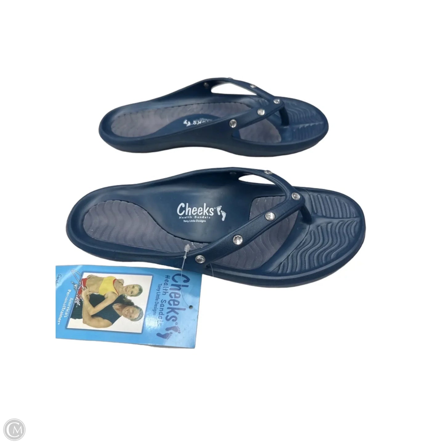 Sandals Flip Flops By Clothes Mentor In Blue, Size: 8