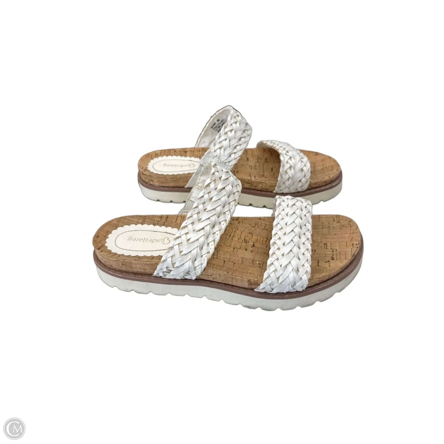Sandals Heels Platform By Bare Traps In White, Size: 9