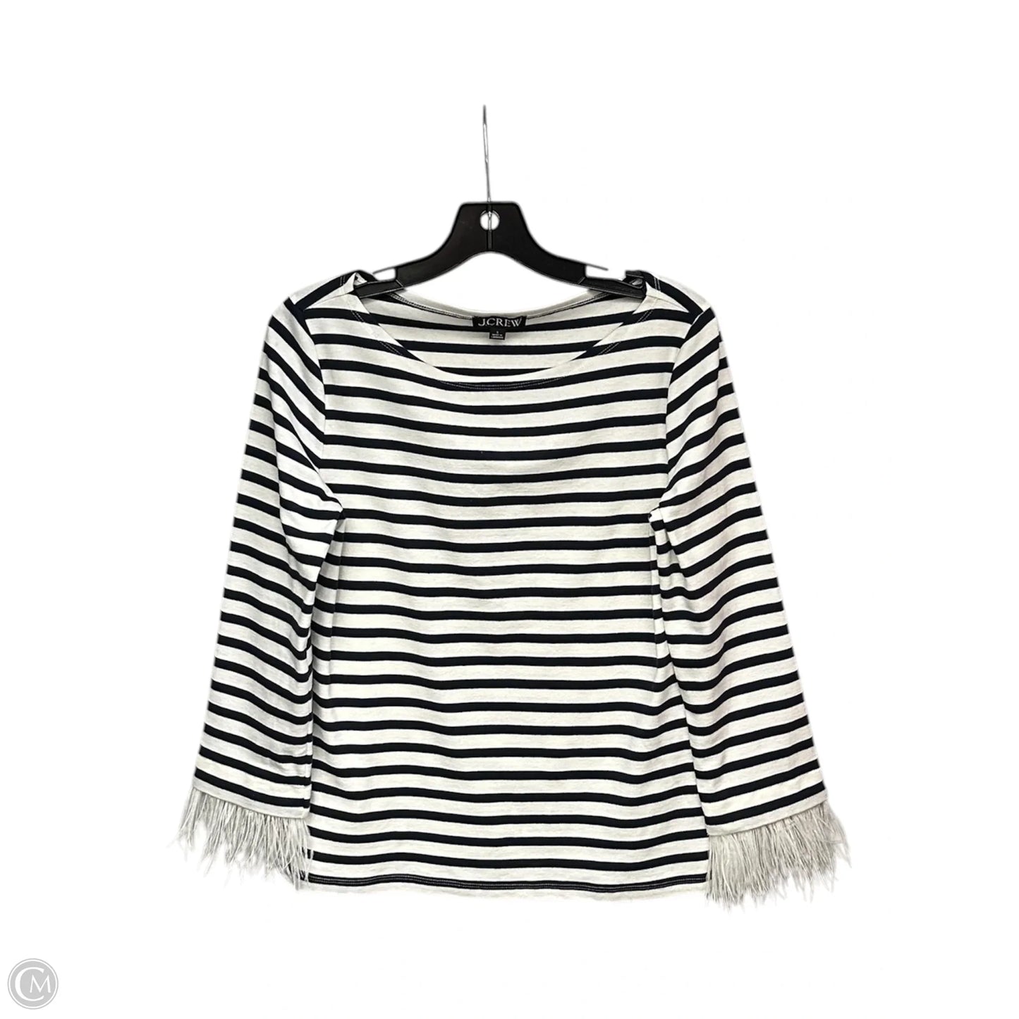 Top Long Sleeve By J. Crew In Striped Pattern, Size: S