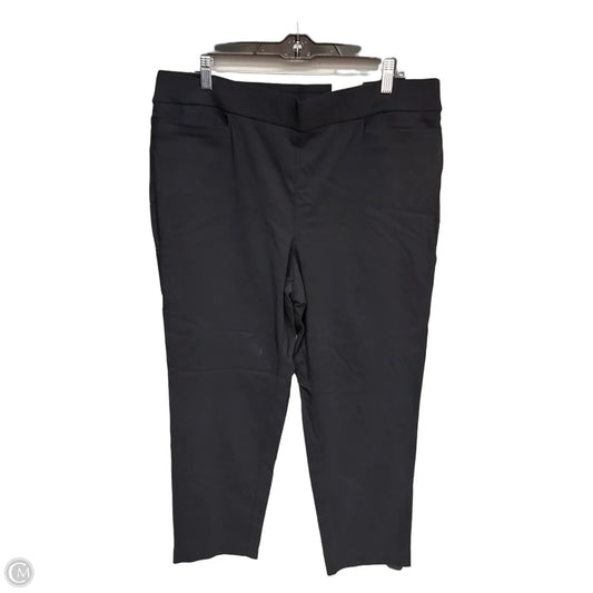 Pants Cropped By Jm Collections In Black, Size: 2x