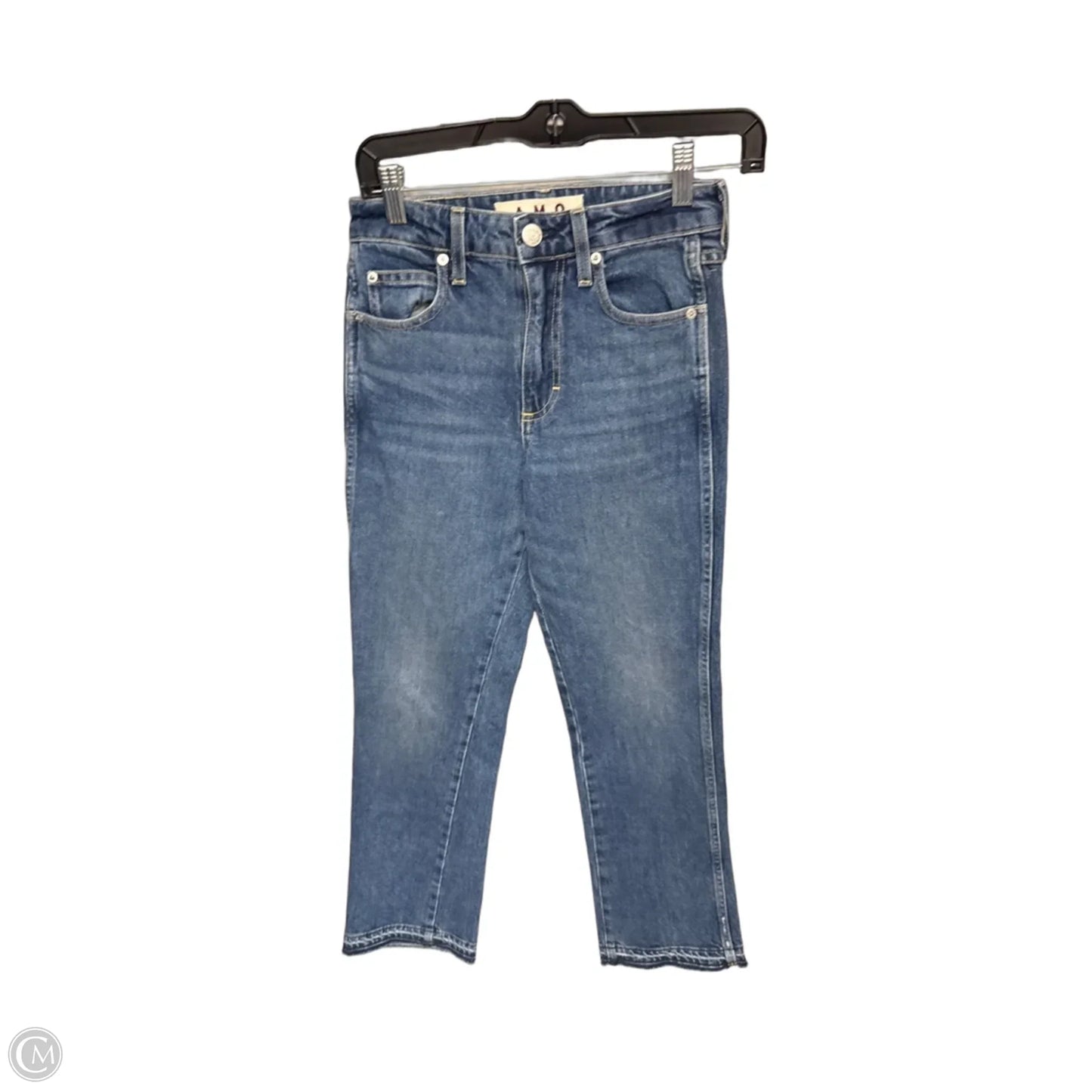 Jeans Straight By Amo In Blue Denim, Size: 24