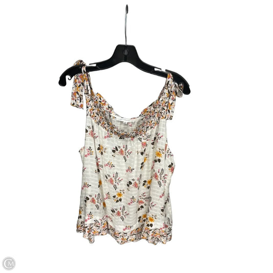Top Sleeveless By Jane And Delancey In Pink & White, Size: Xl