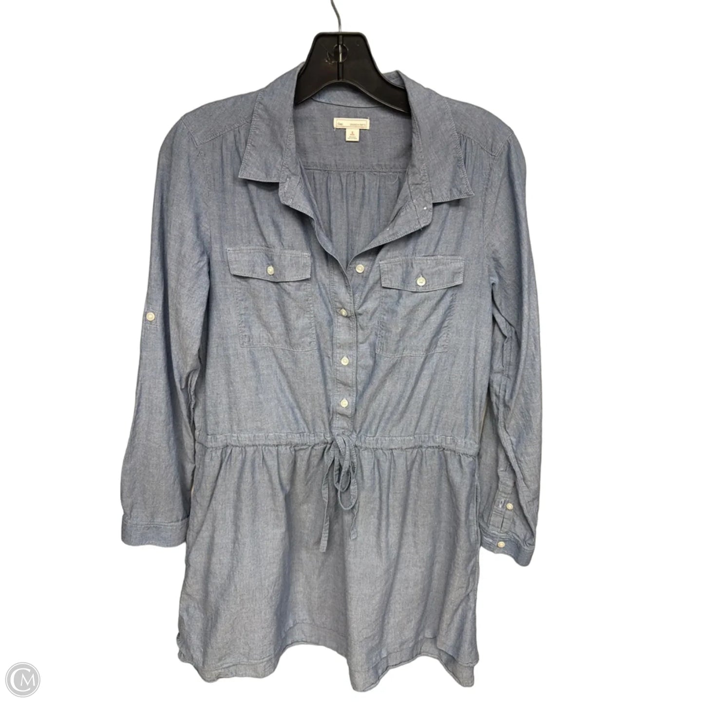 Dress Casual Midi By Gap In Blue, Size: S